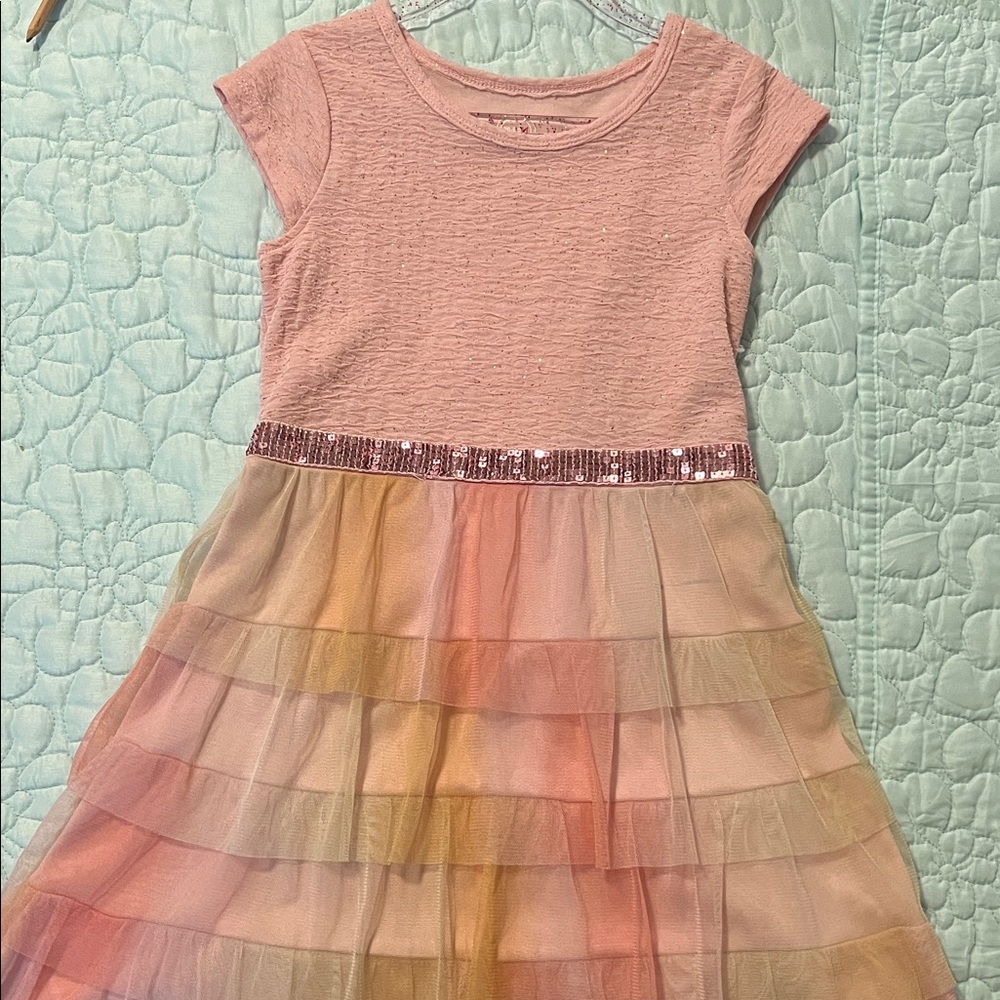 Wonder Nation Pink Sequin Dress